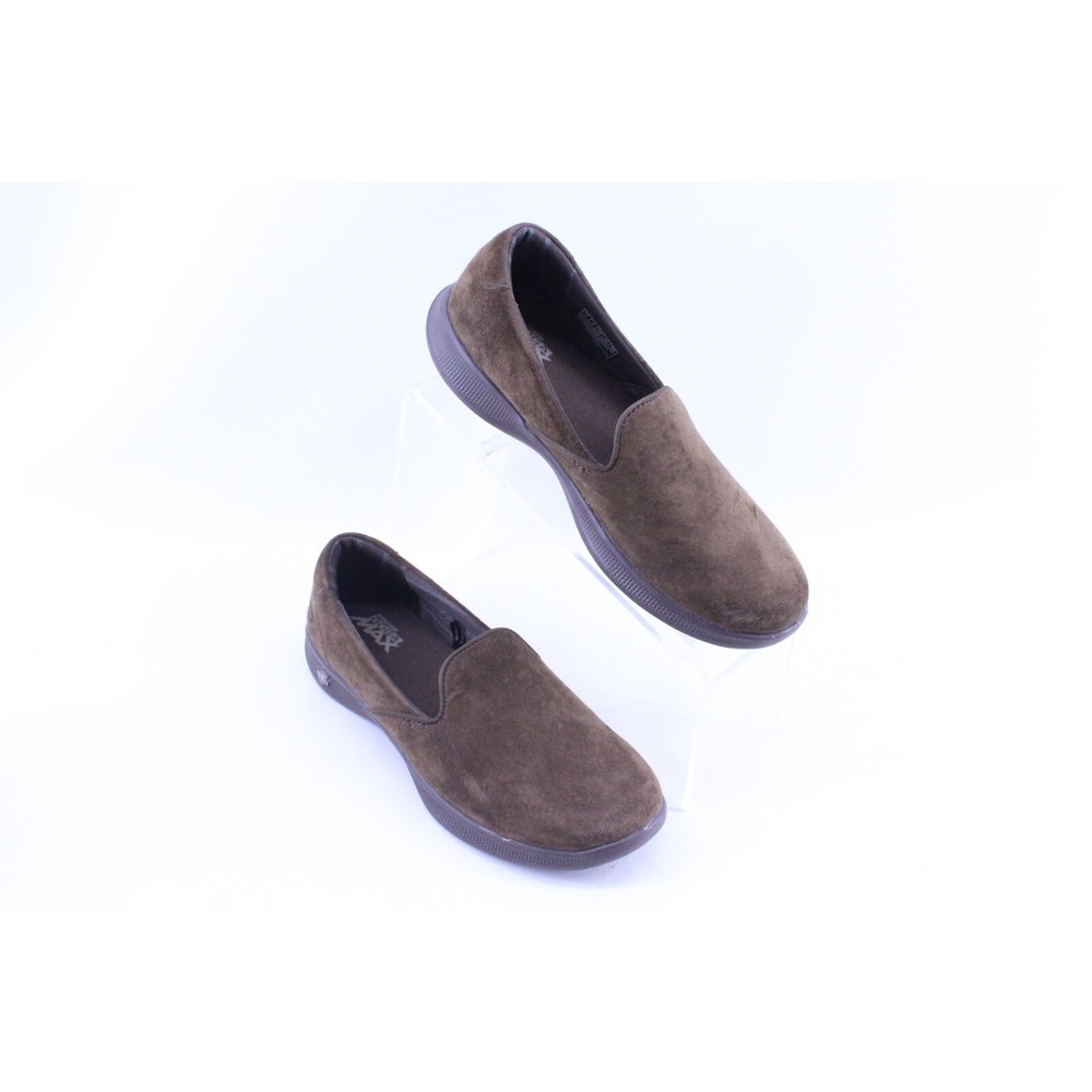 Skechers Goga Max Go Step Lite Slip On Brown Leather 14718 Womens Shoe Size 7 US